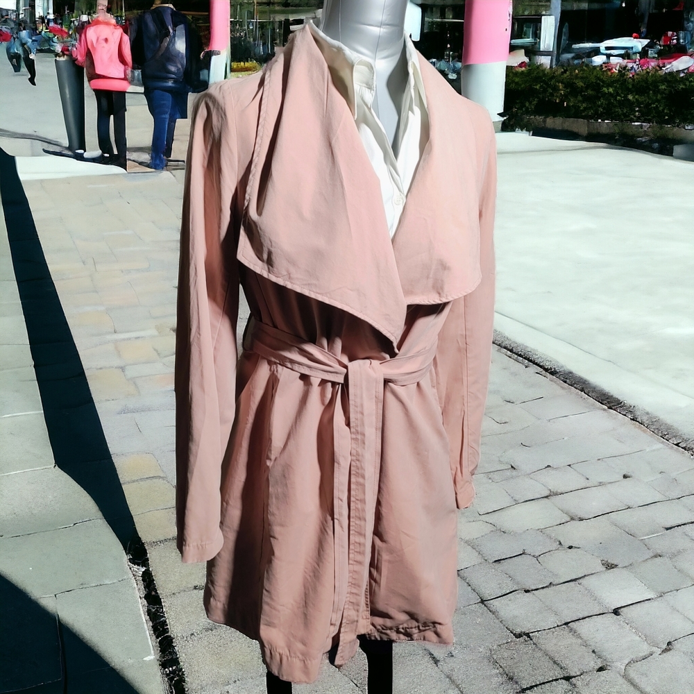 LOVE TREE 💖 | Light Pink Lightweight Trench Jacket | VGUC ✨ size S